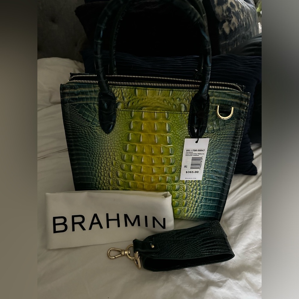 BRAND NEW BRAHMIN  blue and green